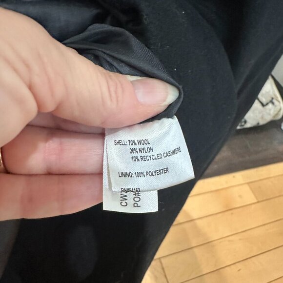 CALVIN KLEIN Wool Blend Toggle Clasp Coat Jacket Size 12 - Picture 10 of 10